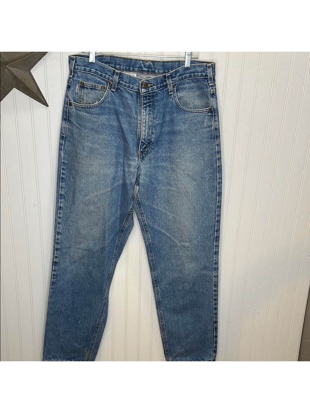Carhartt Men's Relaxed Fit Blue Jeans Size 36X32